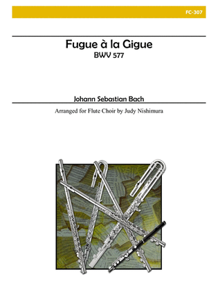 Book cover for Fugue a la Gigue for Flute Choir