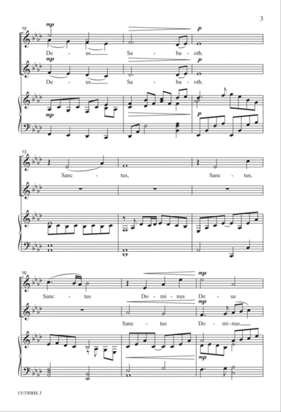 A Quiet Sanctus A Quiet Sanctus SSA scores gallery preview page 3