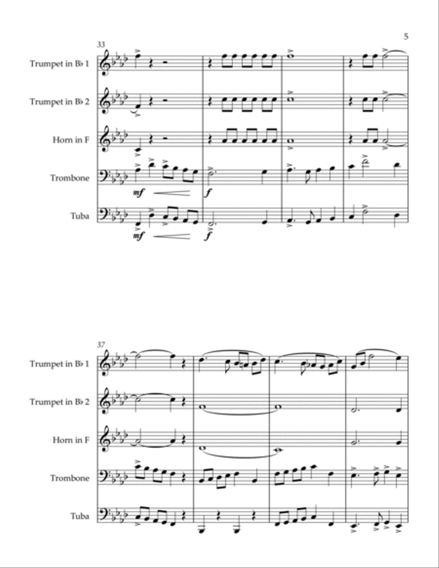 Barnum and Bailey's Favorite Horn scores gallery preview page 5