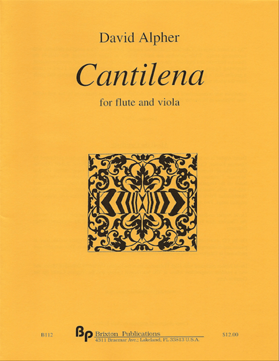 Cantilena Cantilena Flute scores gallery preview page 1
