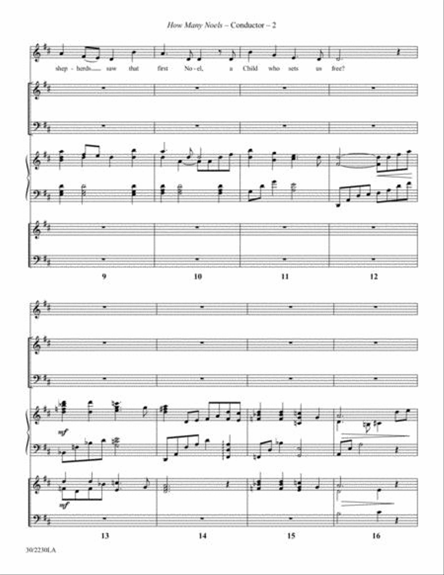 How Many Noels? - Score and Reproducible Handchime Part Choir scores gallery preview page 3