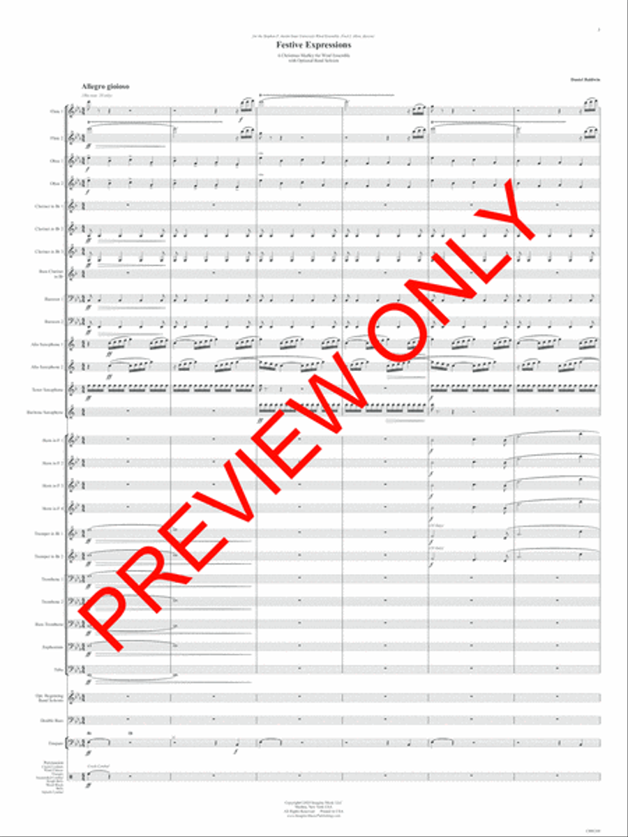 Festive Expressions Concert Band scores gallery preview page 4