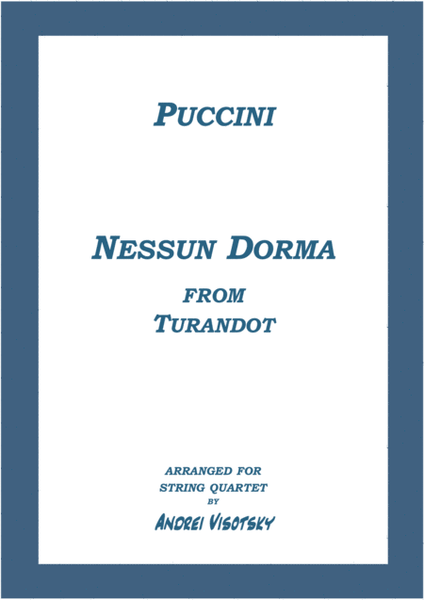 Nessun Dorma from Turandot image number null