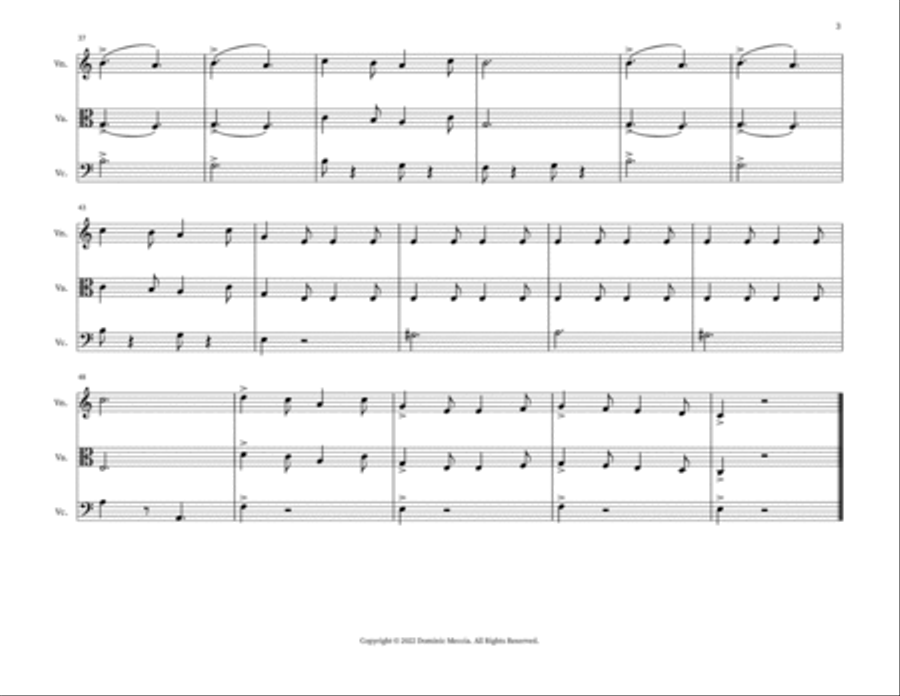 Funiculi, Funicula Small Ensemble scores gallery preview page 3