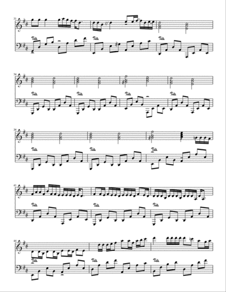 Bad Things Bad Things Piano Solo scores gallery preview page 3