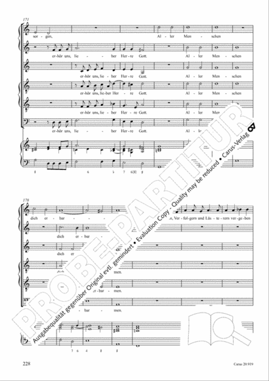 Opera varia I. Works with 1-7 parts (Complete edition, vol. 19) [Werke mit 1-7 obligaten Stimmen] Score scores gallery preview page 285