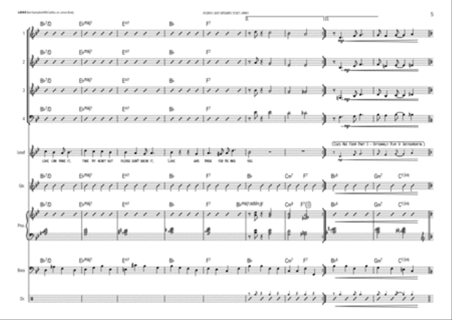 L-O-V-E Jazz Ensemble scores gallery preview page 5
