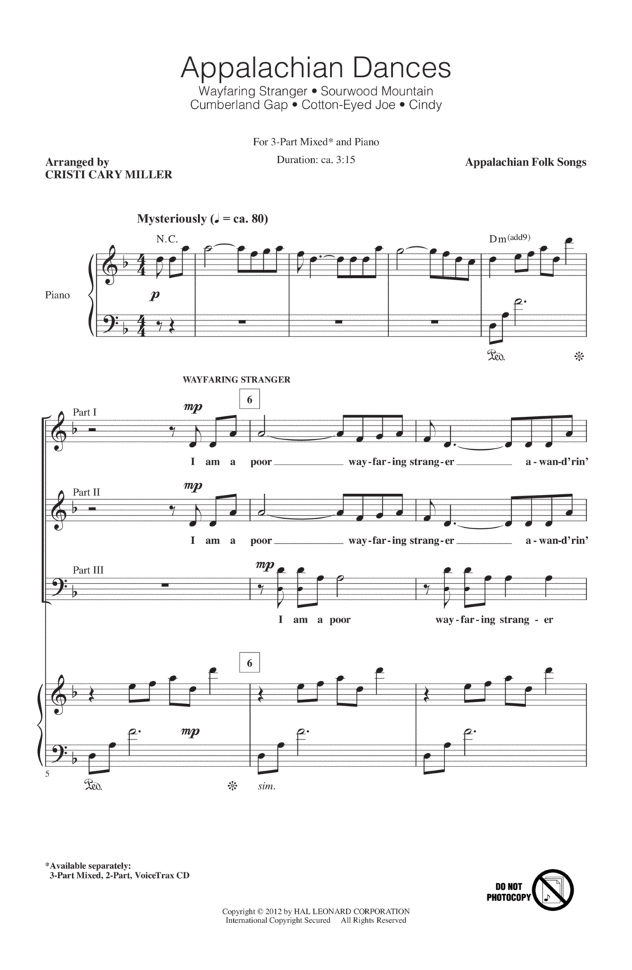 Appalachian Dances (Medley) 3-Part scores gallery preview page 1