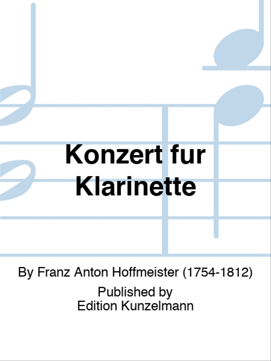 Concerto for clarinet Clarinet scores gallery preview page 1