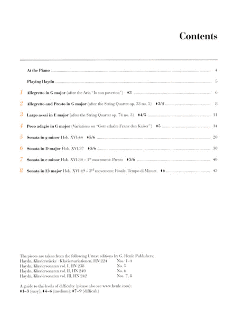 Haydn: At the Piano Piano Solo scores gallery preview page 2