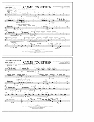Come Together (arr. Tom Wallace) - Aux. Perc. 2