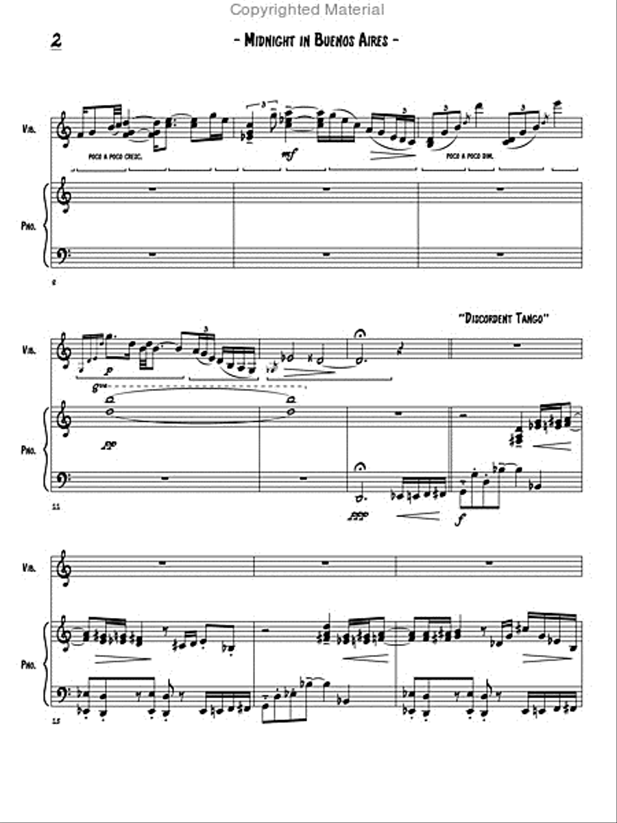 Two Images for Vibraphone and Piano Piano Accompaniment scores gallery preview page 5