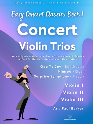 Book cover for Easy Concert Classics - Violin Trios Book 1