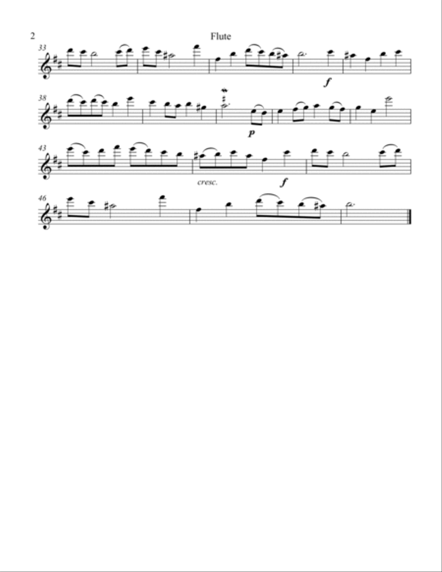 Bouree Flute scores gallery preview page 4