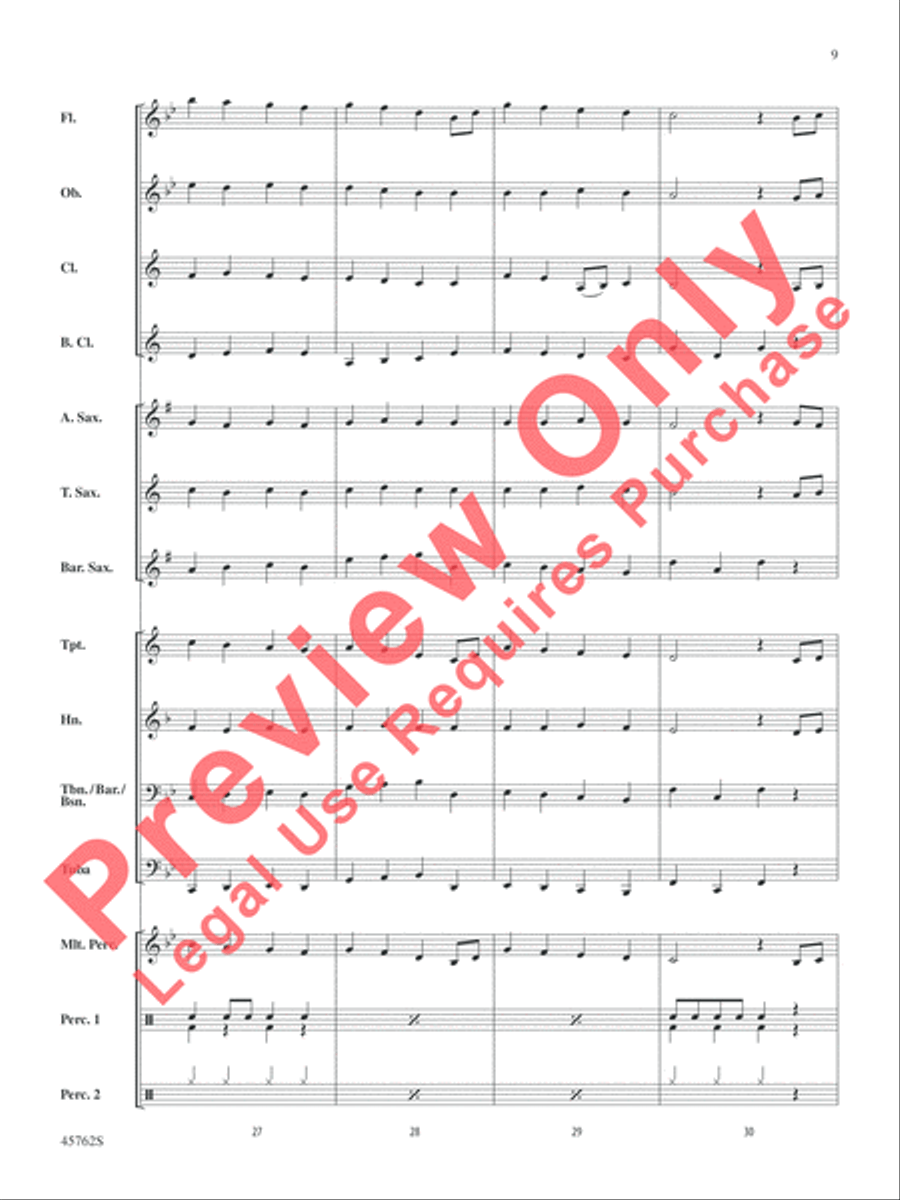 Swansea Town Concert Band scores gallery preview page 9