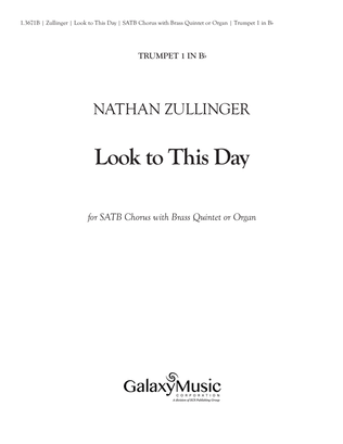 Look to This Day (Brass Quintet Parts)