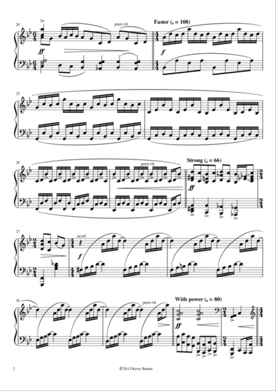 'After All' Piano Recital Piece ---- Beautifully Romantic and Powerful. Piano Solo scores gallery preview page 2