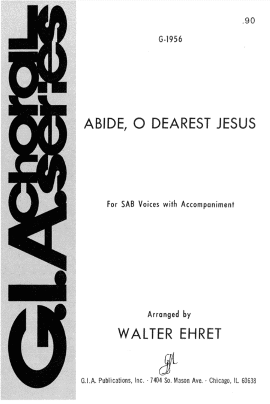 Abide, O Dearest Jesus 3-Part scores gallery preview page 1