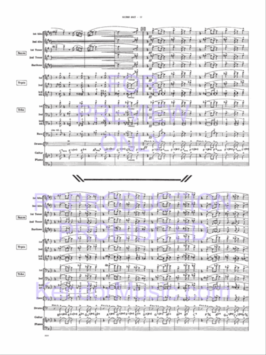Second Race Jazz Ensemble scores gallery preview page 12