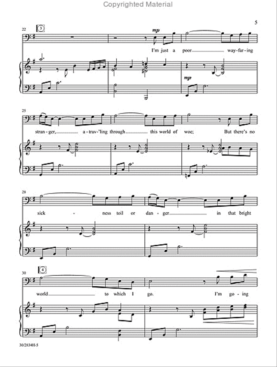 Songs of the Wayfarer - Medium-high Voice High Voice scores gallery preview page 4