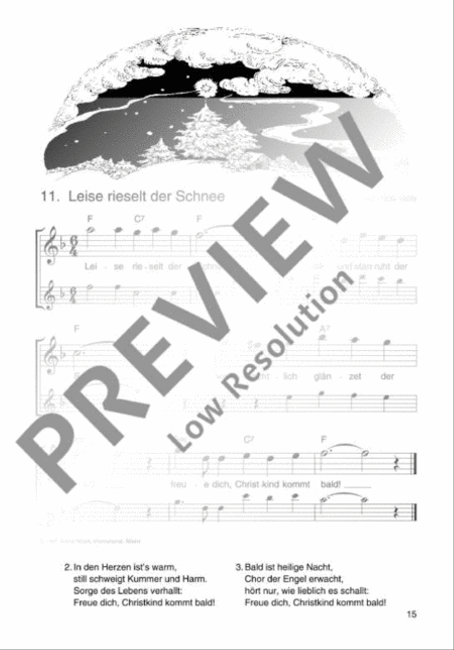 Die schönsten Weihnachtslieder Flute Duet scores gallery preview page 16