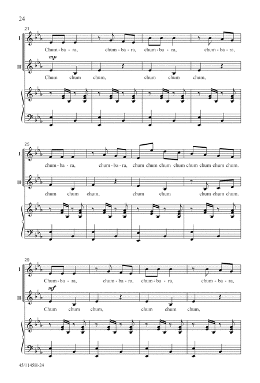 We Sing the World Around 2-Part scores gallery preview page 25