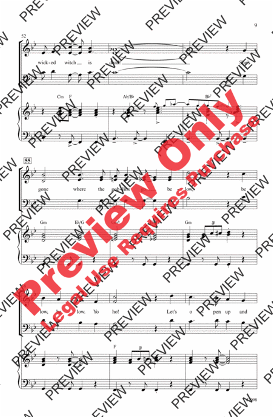 Ding-Dong! The Witch Is Dead 3-Part scores gallery preview page 8