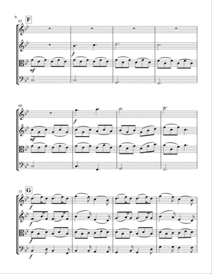 A Thousand Years A Thousand Years String Quartet scores gallery preview page 6