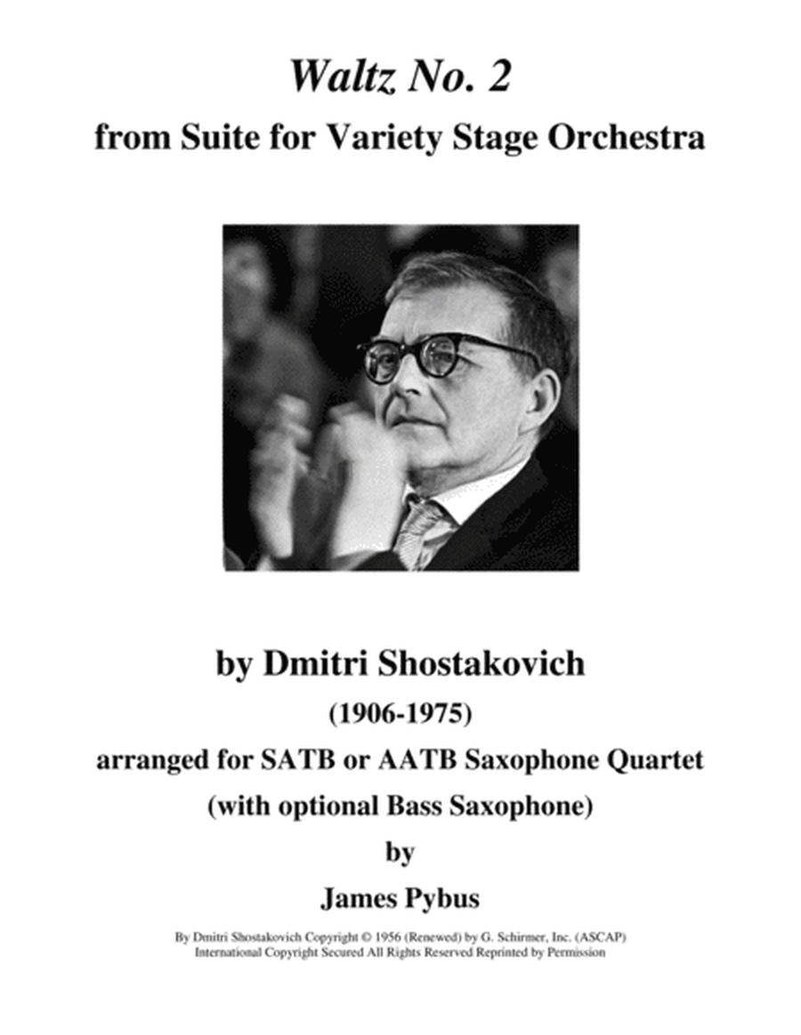 Waltz No. 2 from Suite for Variety Stage Orchestra image number null