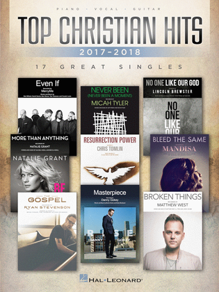 Book cover for Top Christian Hits of 2017-2018