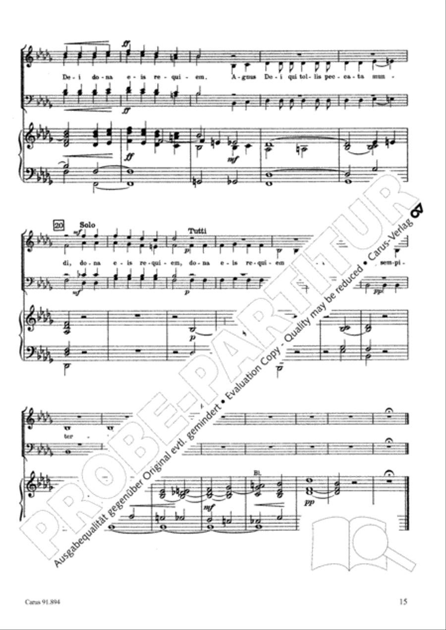 Requiem 4-Part scores gallery preview page 16