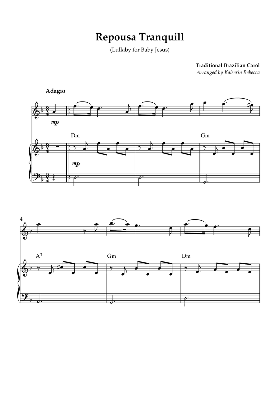 Repousa Tranquill (Lullaby for Baby Jesus)