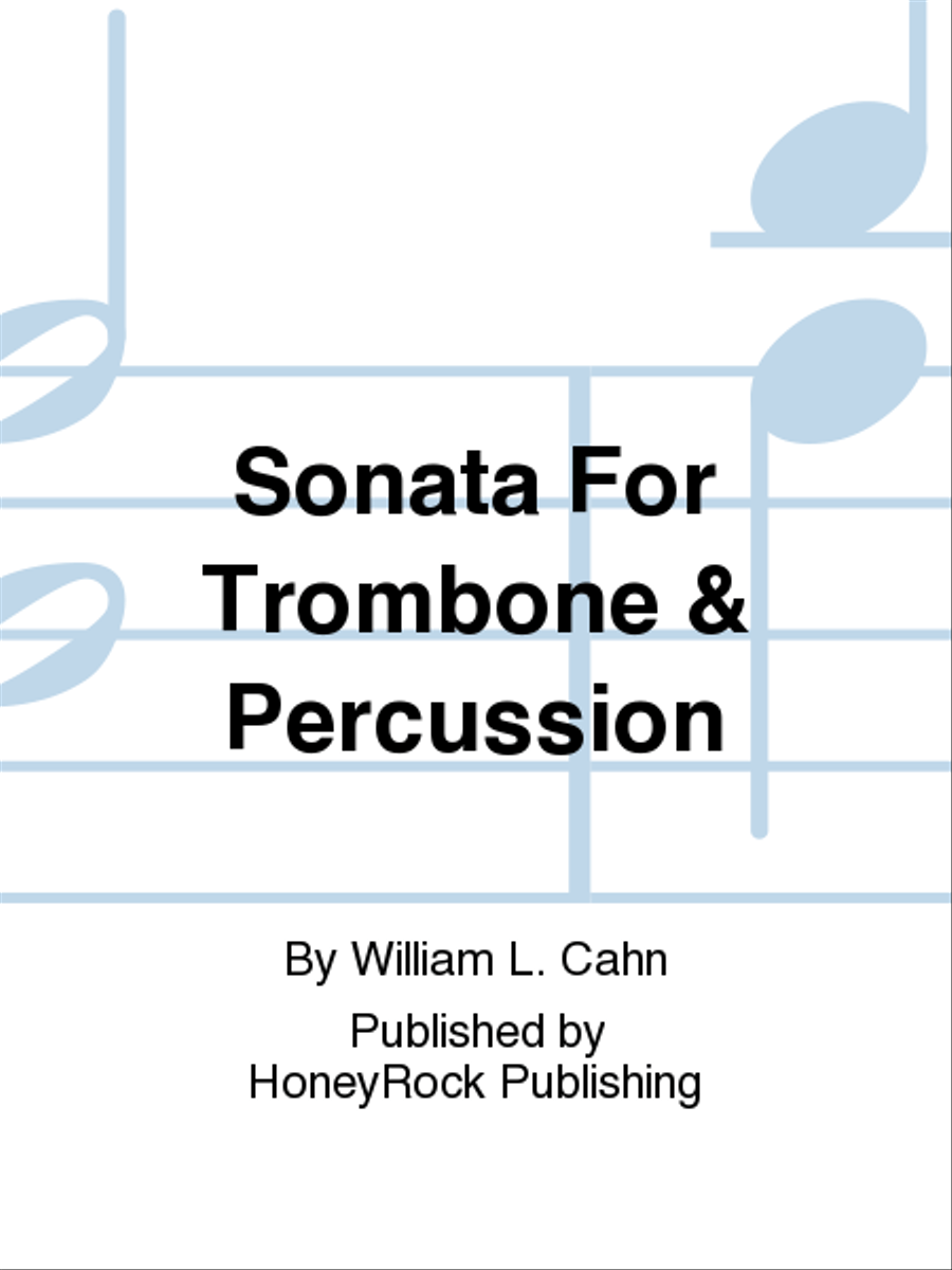 Sonata For Trombone & Percussion Percussion scores gallery preview page 1