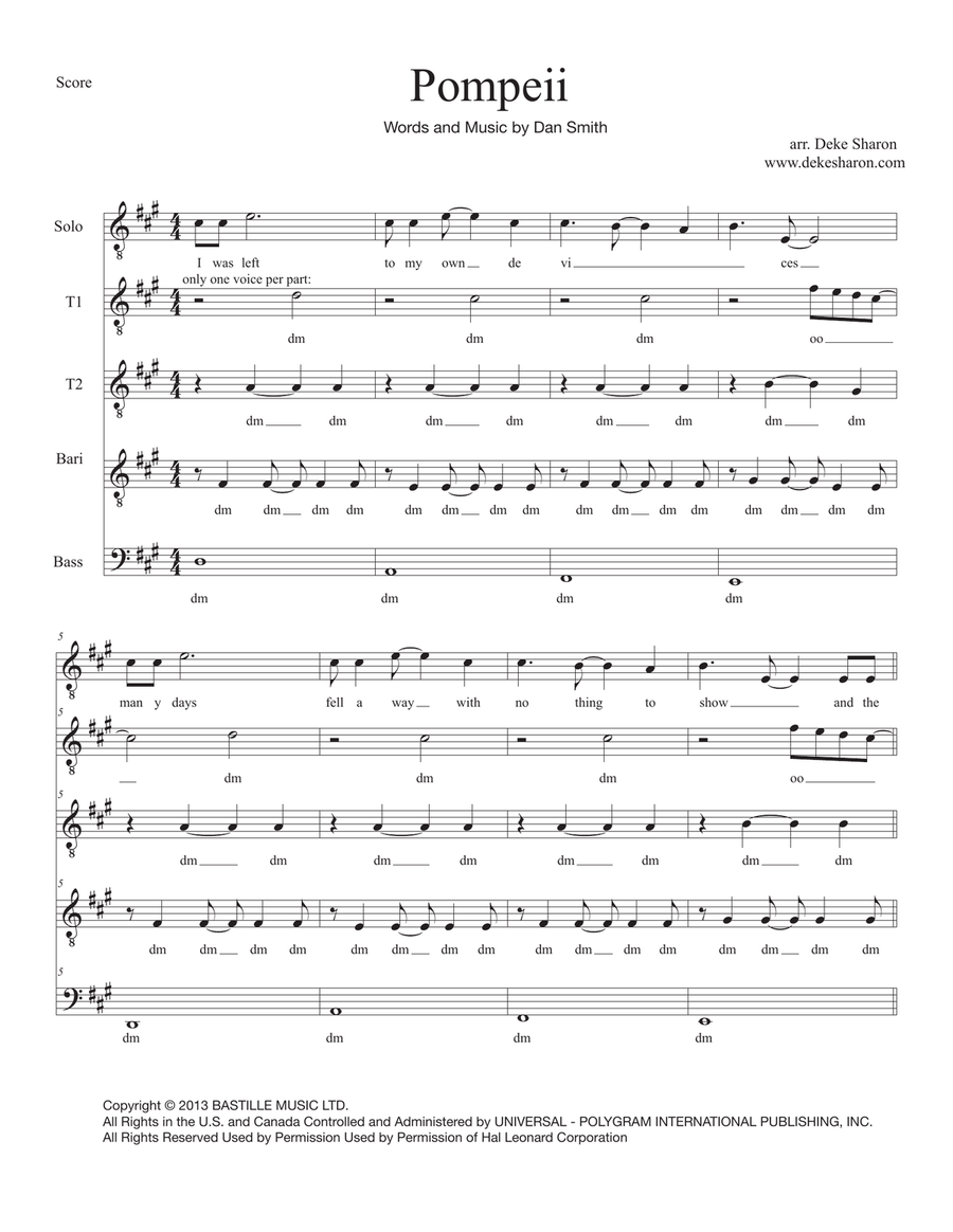 Pompeii Pompeii TB scores gallery preview page 1