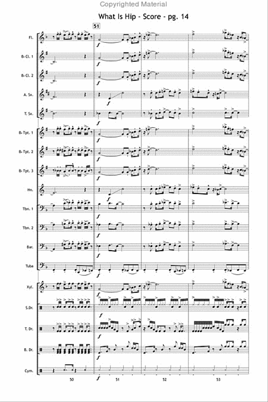 What Is Hip What Is Hip Marching Band scores gallery preview page 15