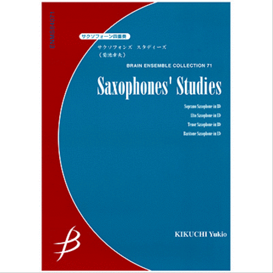 Saxophones' Studies for Quartet Saxophone Quartet scores gallery preview page 1