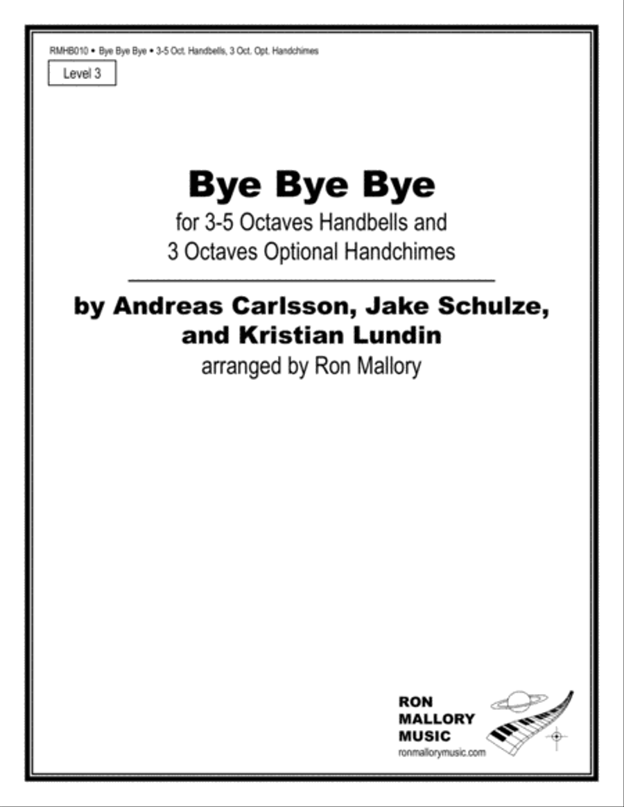 Bye Bye Bye Handbell Choir scores gallery preview page 1