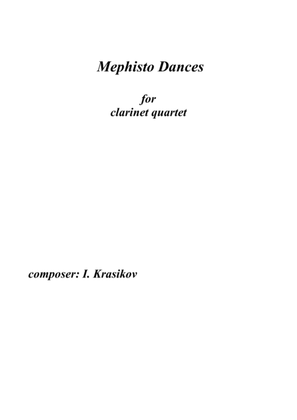 Book cover for Mephisto Dances for clarinet quartet