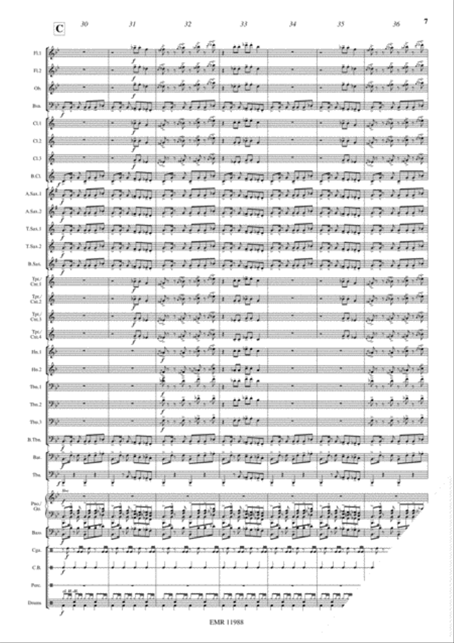 Gangnam Style Concert Band scores gallery preview page 8