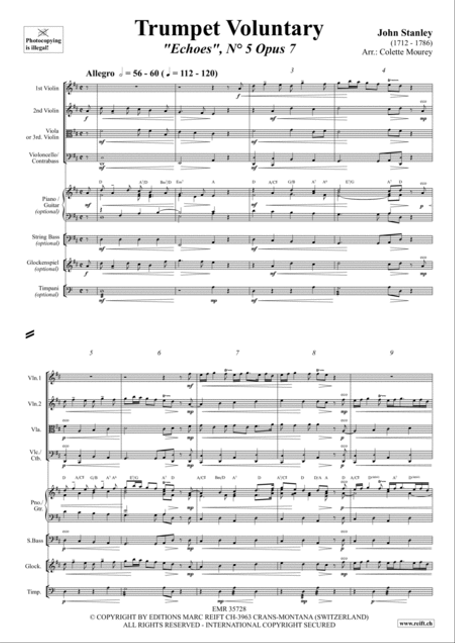 Trumpet Voluntary Trumpet scores gallery preview page 2
