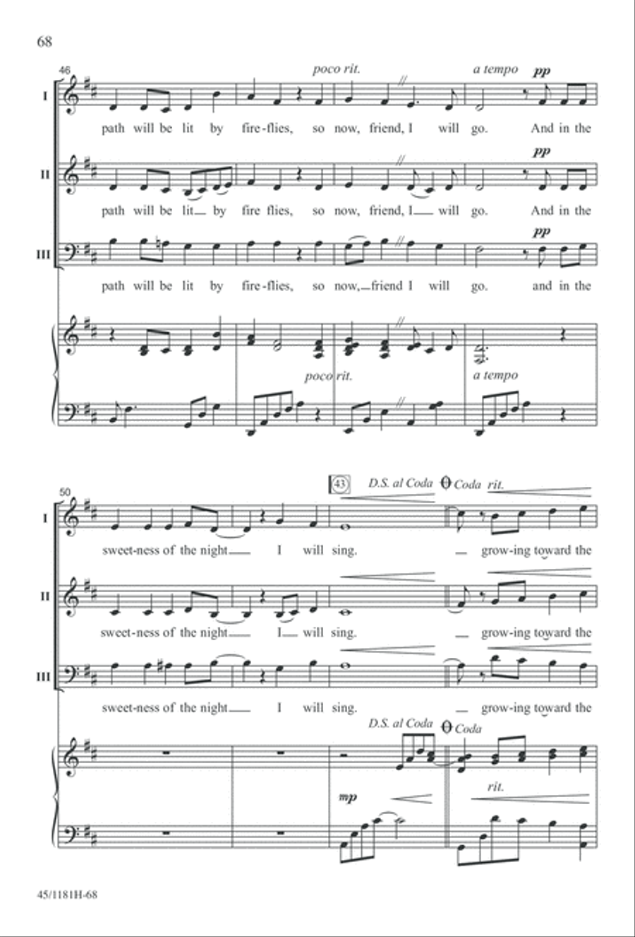 Contemporary Choral Classics 3-Part scores gallery preview page 68