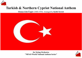 Book cover for Turkish & Northern Cypriot National Anthem for String Orchestra (MFAO World National Anthem Series)