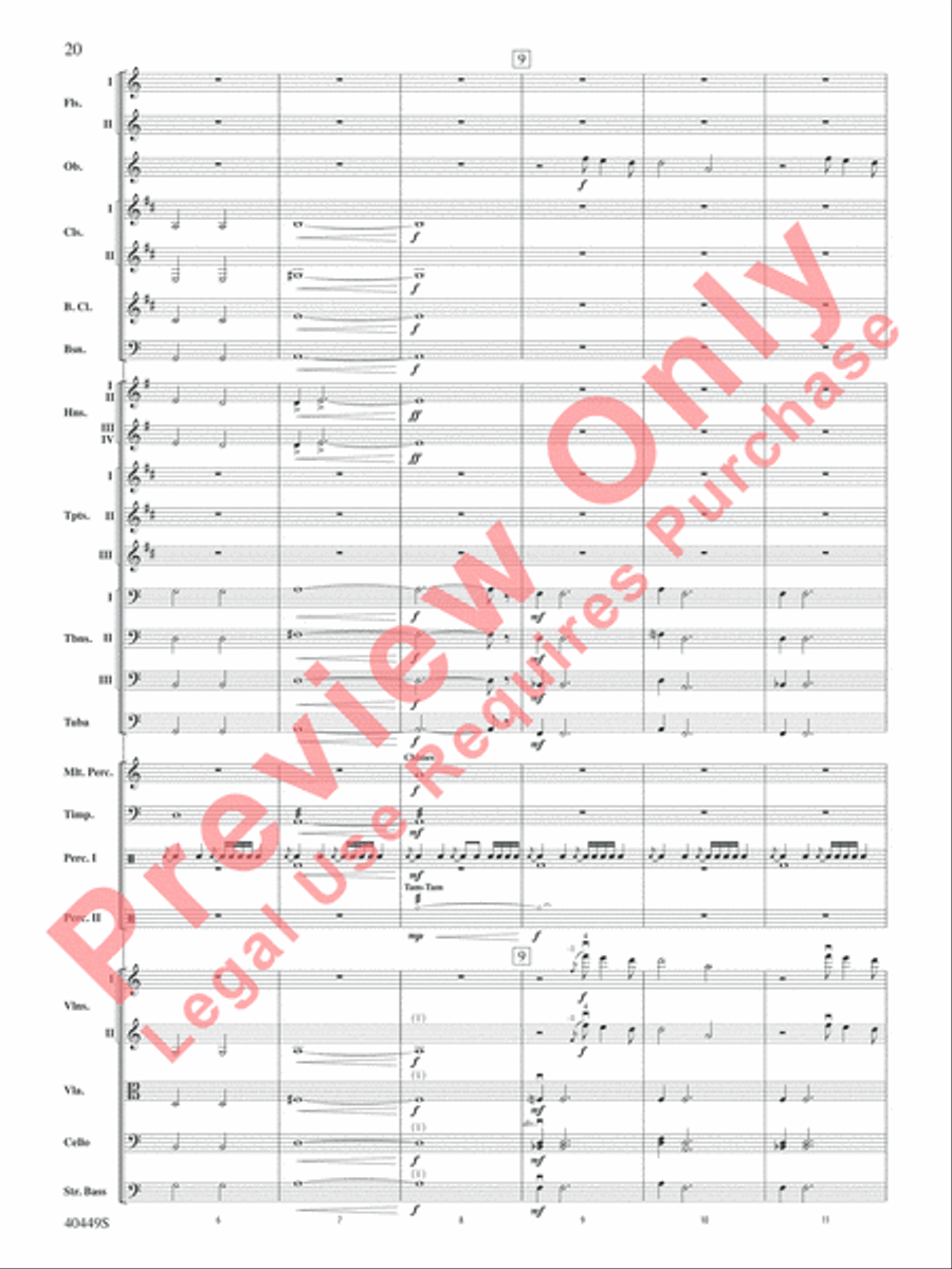 The Hobbit: An Unexpected Journey, Suite from Full Orchestra scores gallery preview page 21