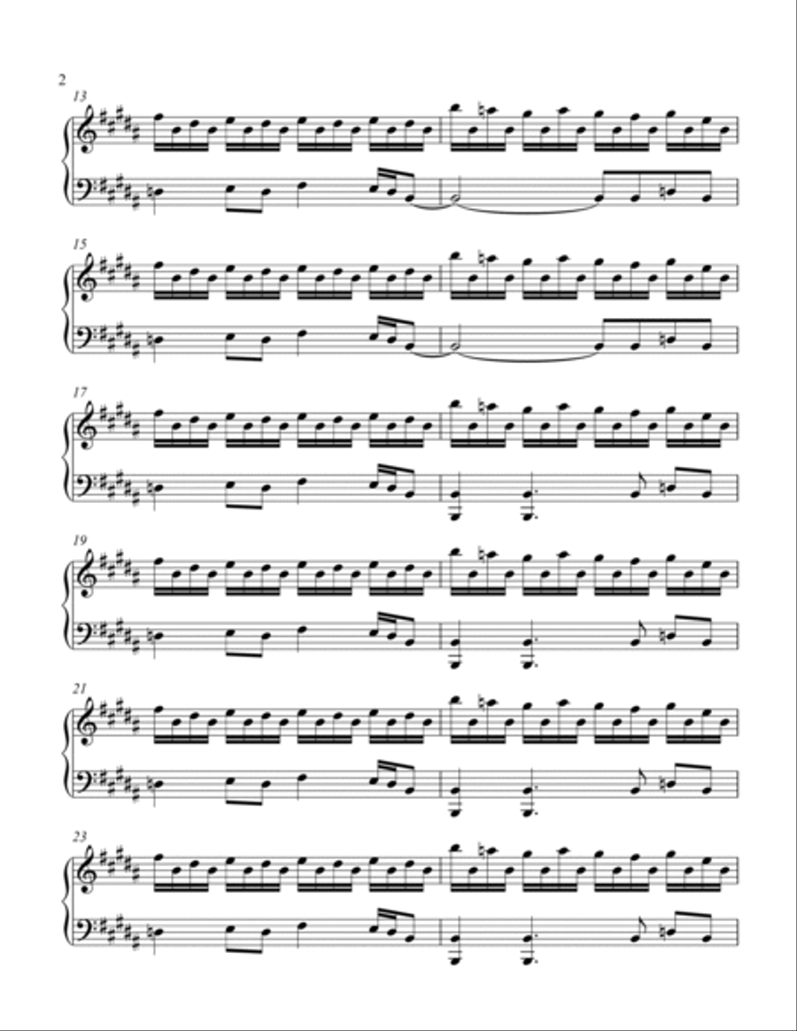 Thunderstruck Piano Solo scores gallery preview page 2