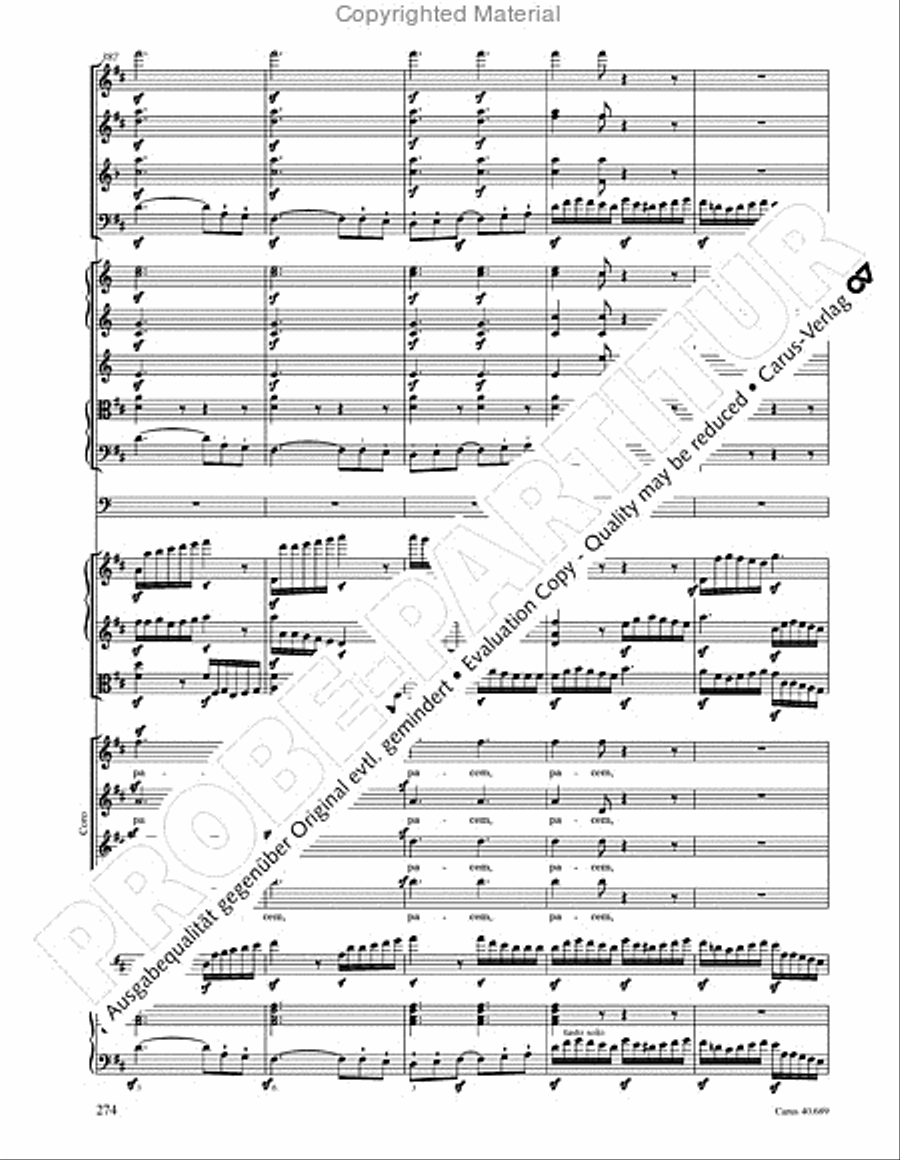 Missa solemnis 4-Part scores gallery preview page 290