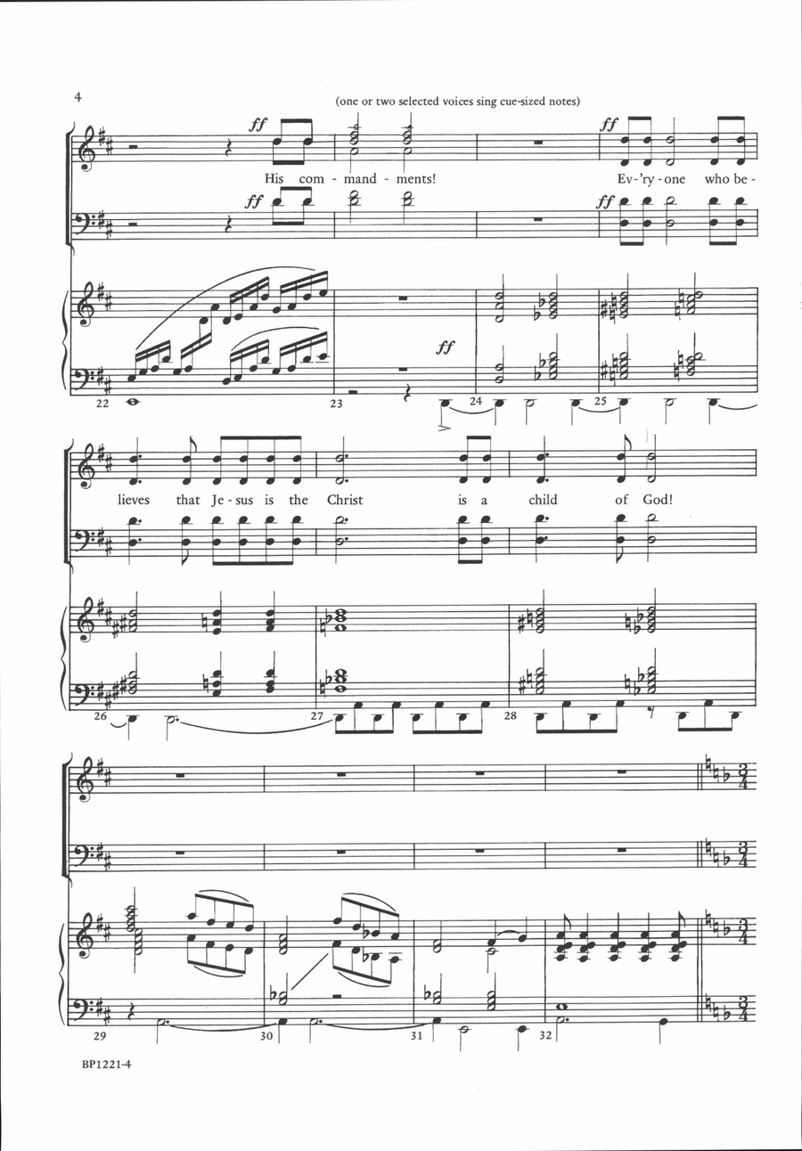 Everyone Who Believes 4-Part scores gallery preview page 4