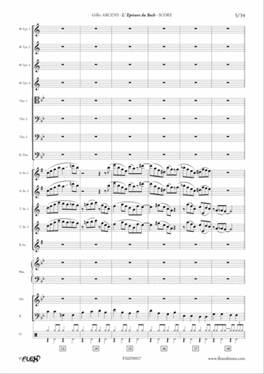 L'epreuve du Bach Big Band scores gallery preview page 5