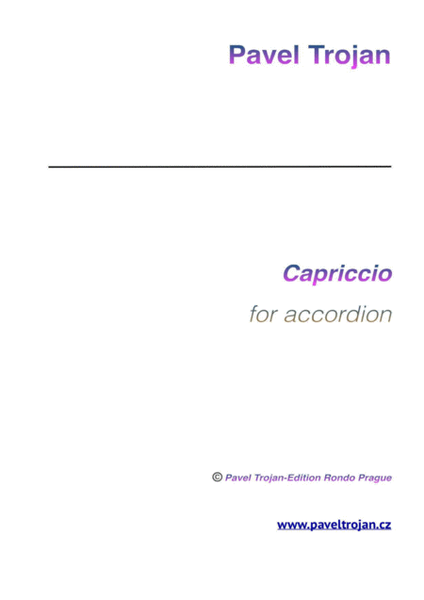 Pavel Trojan - Capriccio for Accordion image number null