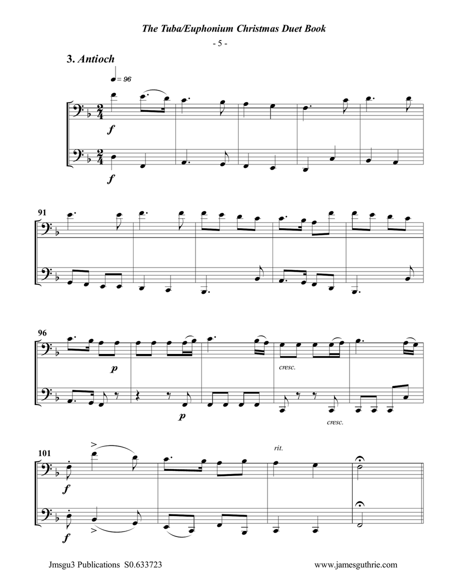The Tuba & Euphonium Christmas Duet Book - Low Version Brass Duet scores gallery preview page 5