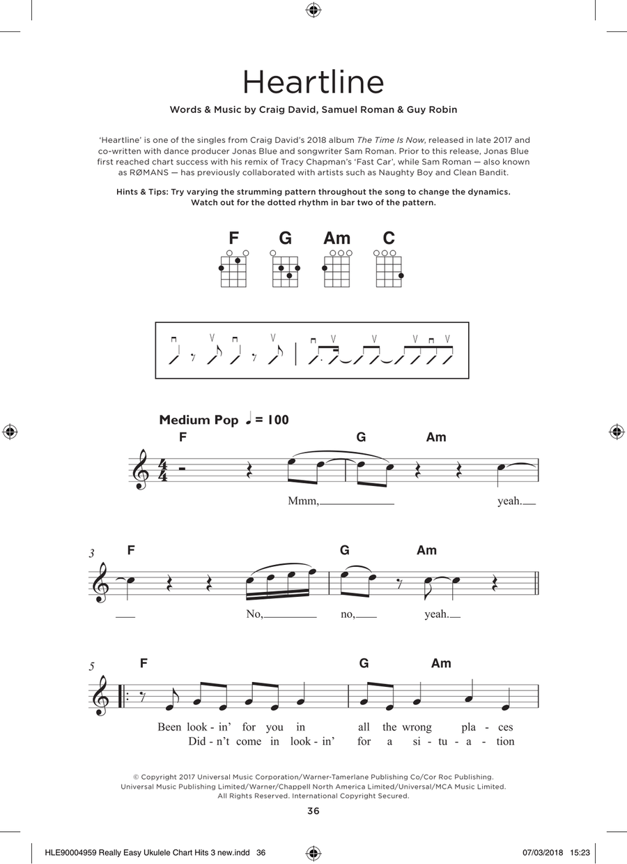 Heartline Ukulele scores gallery preview page 1